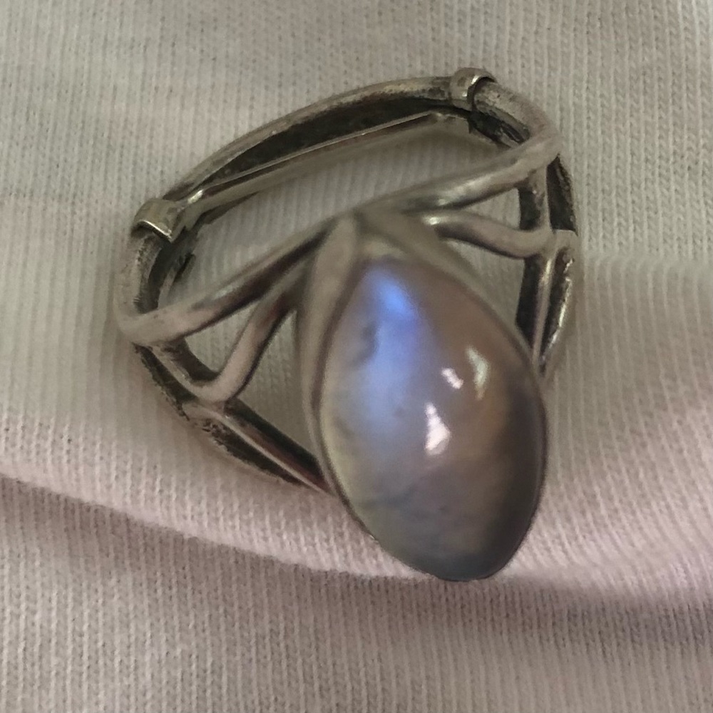Vintage Sterling Silver Moonstone Ring